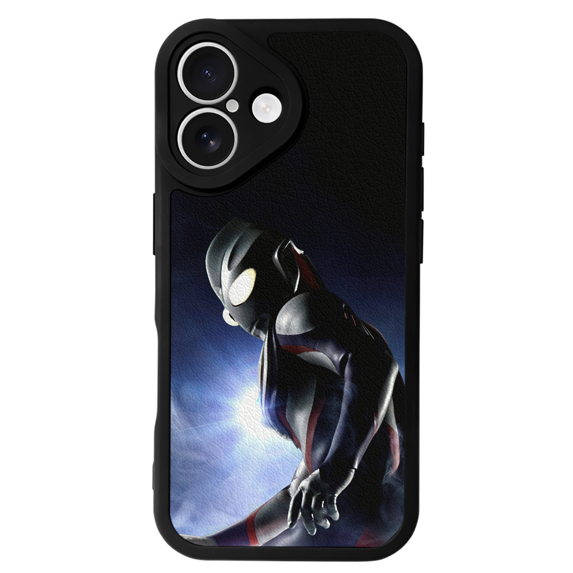 （画像用） ウルトラマン Ultraman 【iPhone 16シリーズ対応】シリコンスマホケース（レザー調） 材質：シリコン